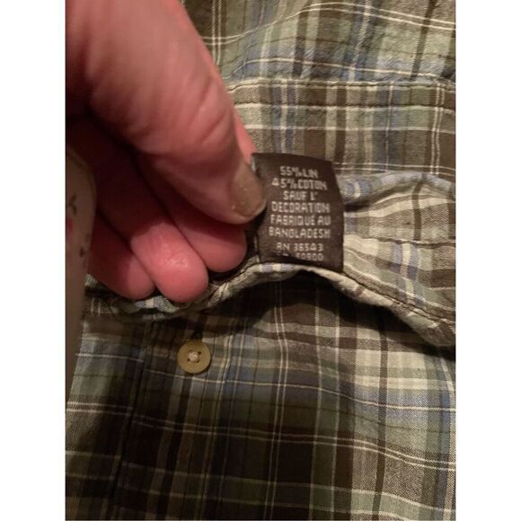 Timberland Mens Multicolor Button Down Plaid Checkered Polo Shirt 2XL - Picture 11 of 15